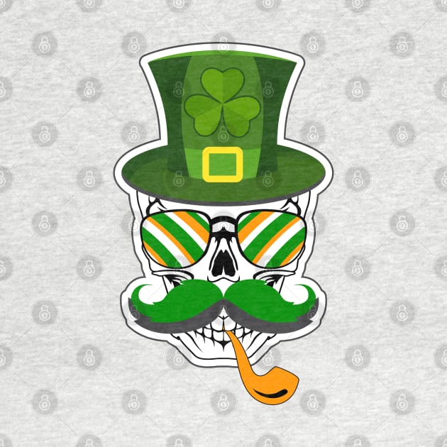 Leprechaun Hat with Skull-ST Pattys Day Gifts by GoodyBroCrafts